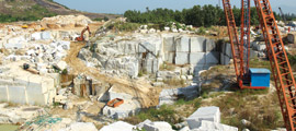 White Galaxy Granite Quarry Image